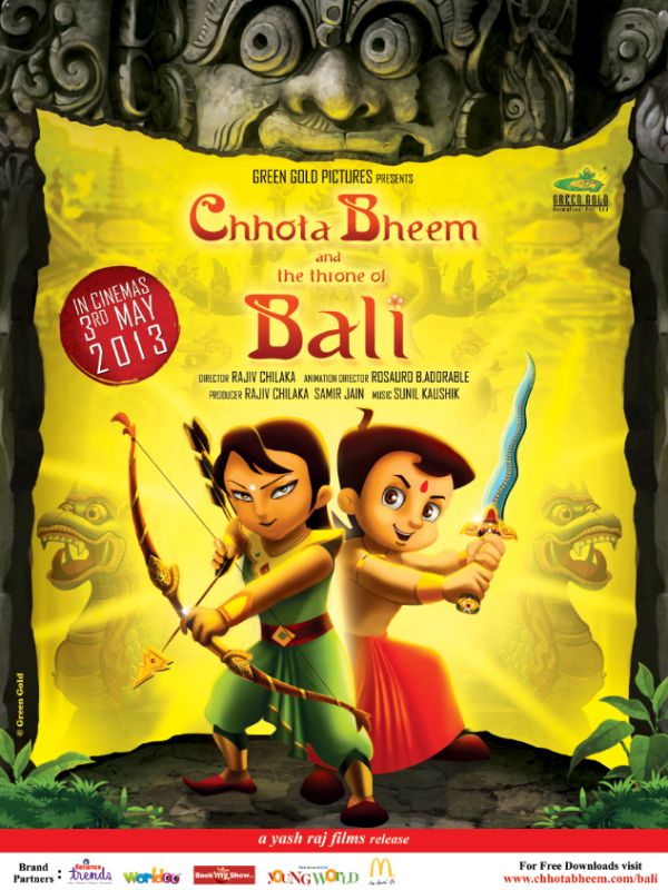 Chhota Bheem and the Throne of Bali  Full Movie (1 DVD Box Set)